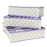 Foldable Storage Box Closet Organizer for Bras Underwear and Socks (Set of 3)