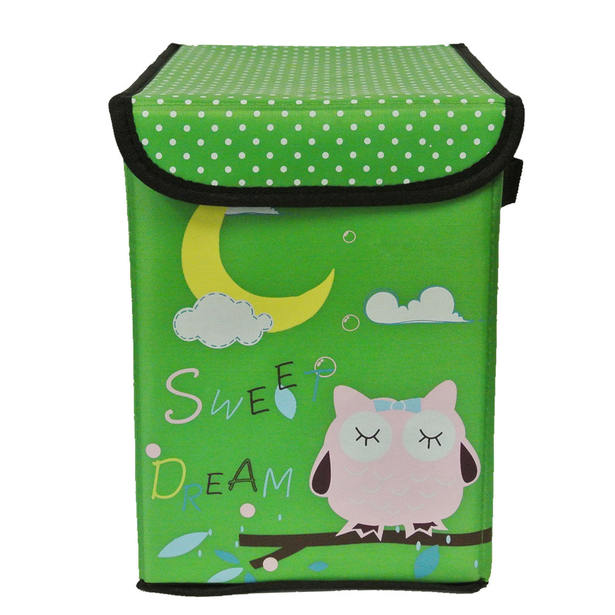 Children's Owl Fabric Storage Bin for Clothes and Toys