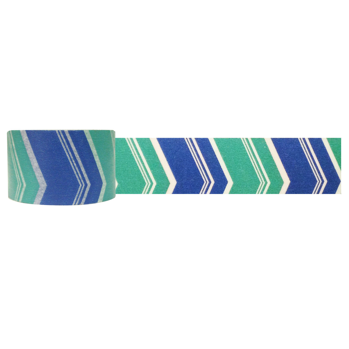 Wrapables Block Motif Japanese Washi Masking Tape, Blue & Teal Arrow