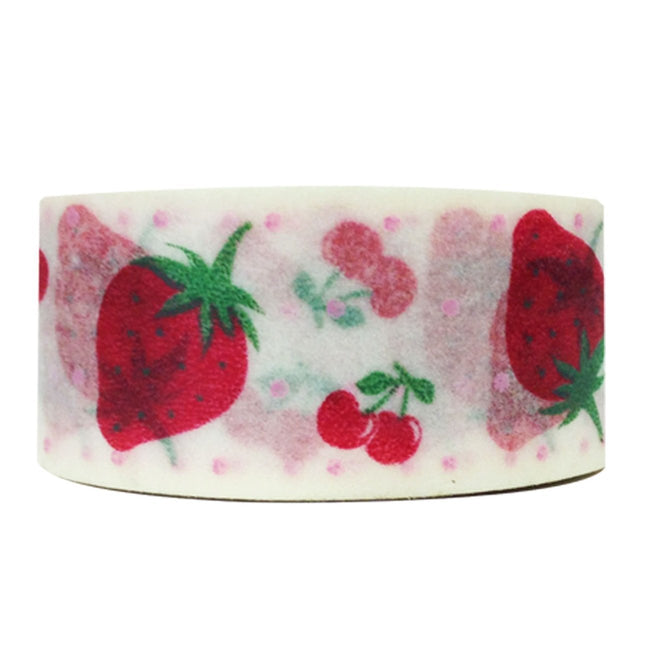 Wrapables Floral & Nature Washi Masking Tape, Strawberries & Cherries