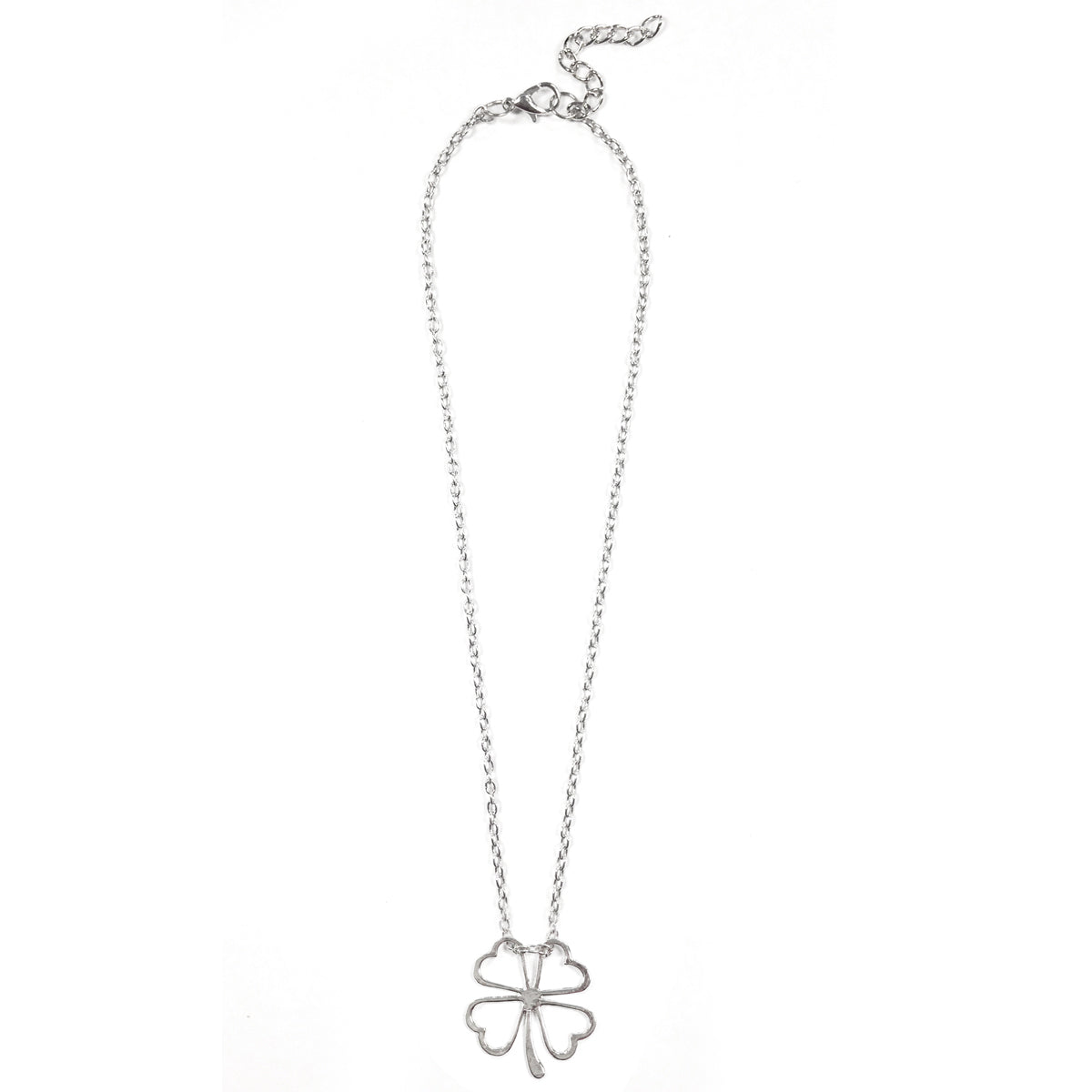 Wrapables Four Leaf Clover Flower Necklace and Earrings Set