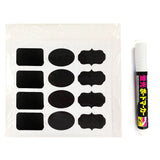 Wrapables Set of 36 Chalkboard Labels / Chalkboard Stickers - 3.5
