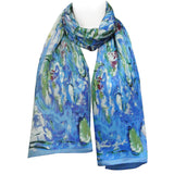 Wrapables Luxurious 100% Charmeuse Silk Long Scarf with Hand Rolled Edges