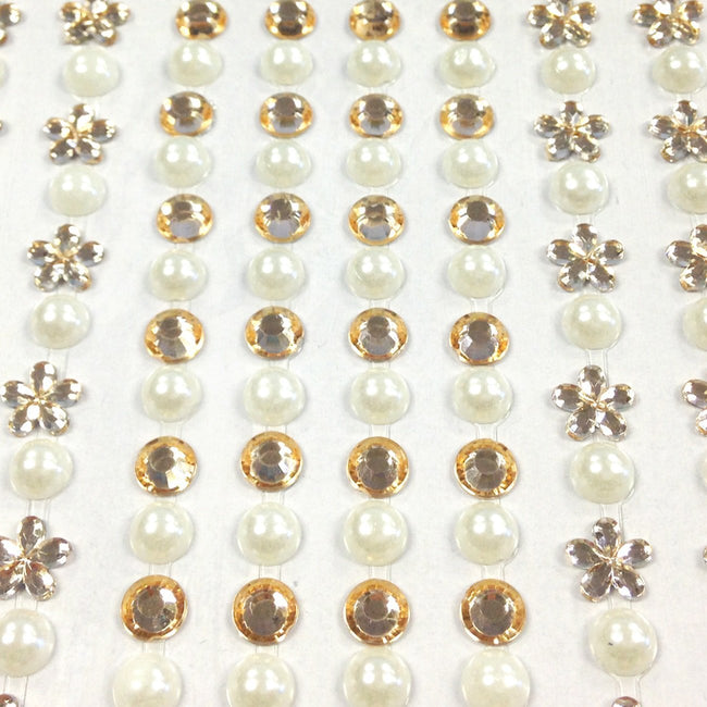Wrapables 6mm Crystal Diamond Adhesive Rhinestones, 500 Pieces Yellow