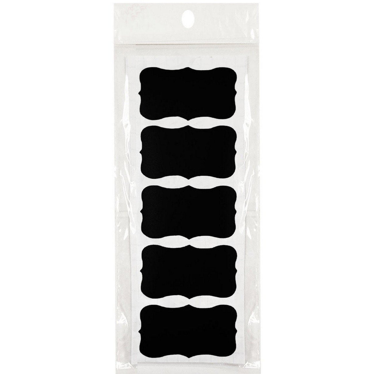 Wrapables Set of 40 Chalkboard Labels / Chalkboard Stickers - 2" x 1" Fancy Rectangle