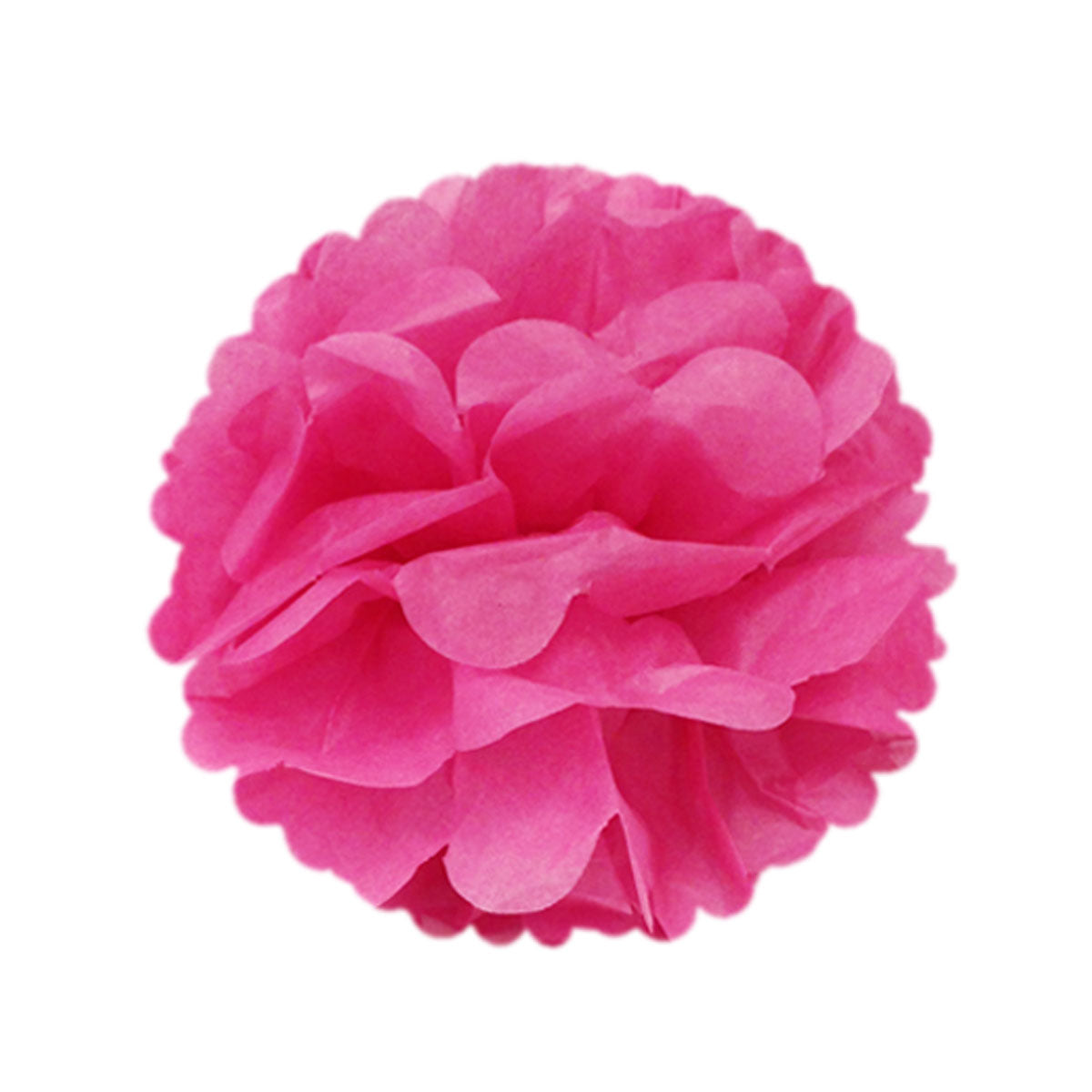 Wrapables 8 inch Set of 5 Tissue Pom Poms Party Decorations for Weddings, Birthday Parties Baby Showers and Nursery Dcor, Hot Pink