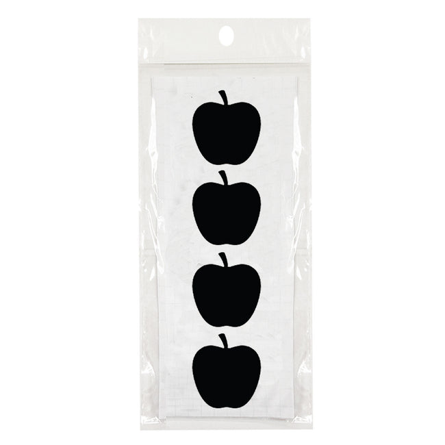 Wrapables Set of 32 Chalkboard Labels / Chalkboard Stickers - 1.6" x 1.5" Apple