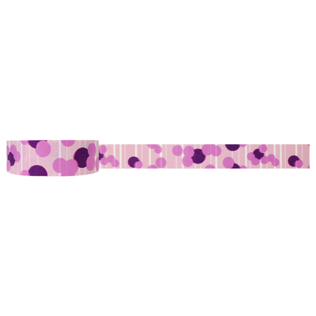 Wrapables Dotted Washi Masking Tape, Berry Bliss