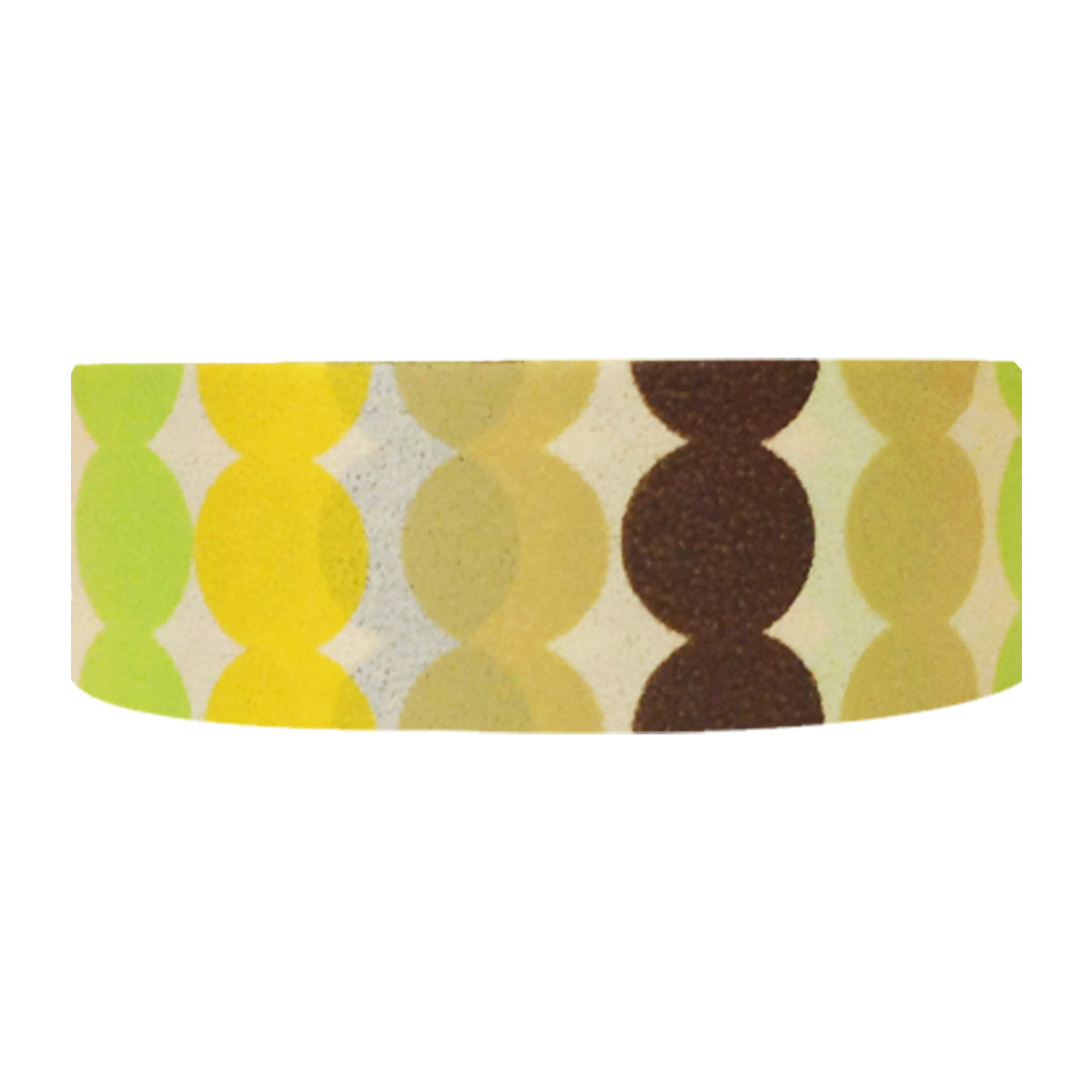 Wrapables Dotted Washi Masking Tape, Pineapple Express