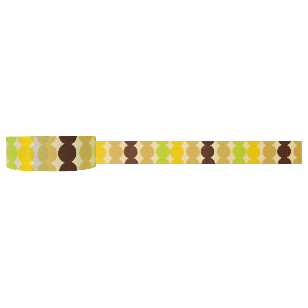 Wrapables Dotted Washi Masking Tape, Pineapple Express