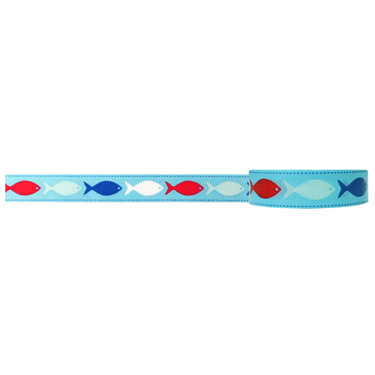 Wrapables Floral & Nature Washi Masking Tape, Here Fishy Fishy