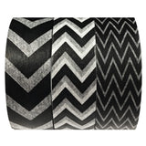 Wrapables Black and White Chevron Washi Masking Tape (Set of 3)