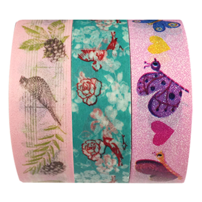 Wrapables Nature's Dance Washi Masking Tape (Set of 3)