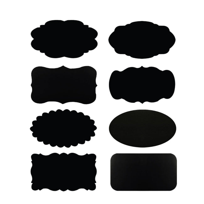 Wrapables Set of 32 Chalkboard Labels / Chalkboard Stickers - 2.5" x 1.5"