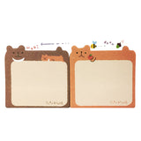 Wrapables Lounging Animal Memo Sticky Note (Set of 2)