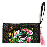 Wrapables Ethnic Embroidered Wristlet Clutch Purse