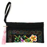 Wrapables Ethnic Embroidered Wristlet Clutch Purse