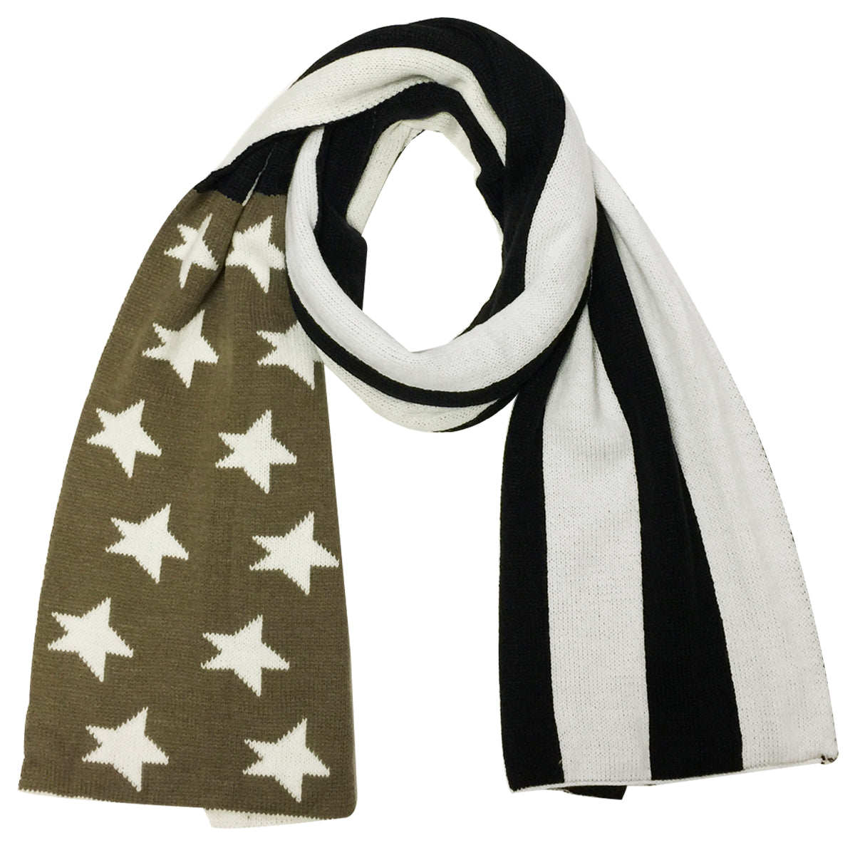 Wrapables Vintage Old Glory American Flag Scarf