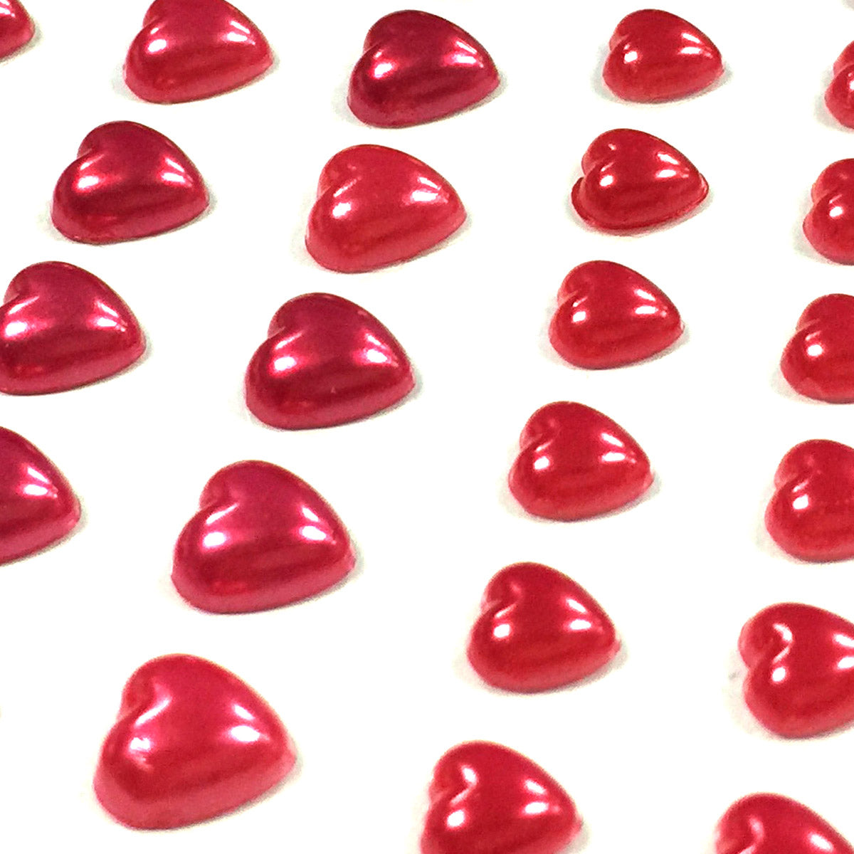 Wrapables 84 Piece Acrylic Adhesive Heart Gems Multi