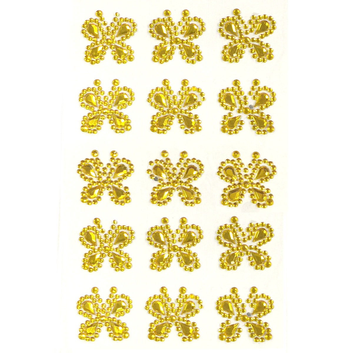 Wrapables Butterfly Crystal Adhesive Rhinestones Gems
