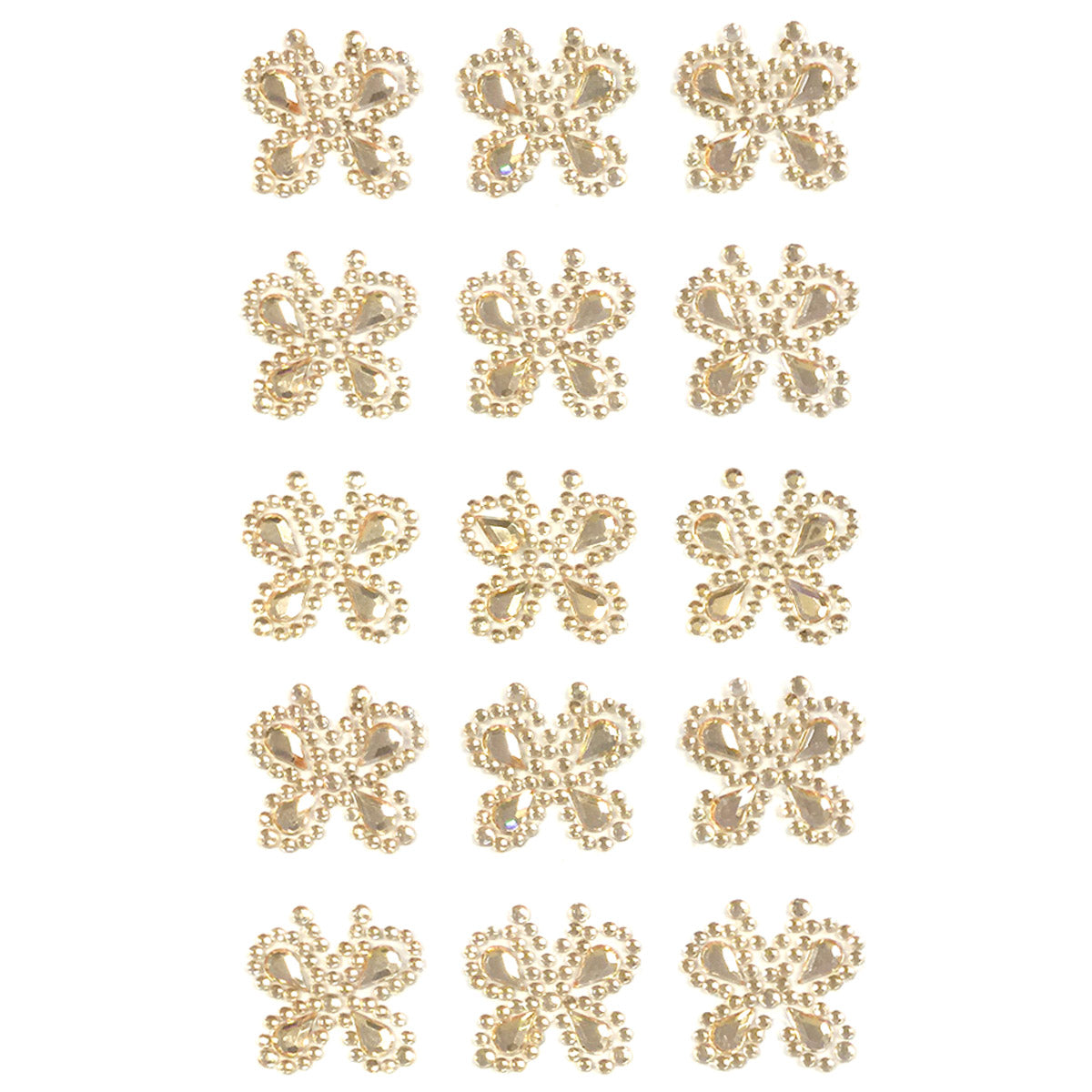 Wrapables Butterfly Crystal Adhesive Rhinestones Gems