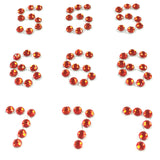 Wrapables Numbers Adhesive Rhinestones