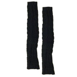 Wrapables Long Cable-Knit Arm Warmers Fingerless Gloves