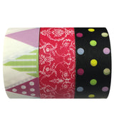 Wrapables Festive Washi Masking Tape (Set of 3), 10M L x 20mm W