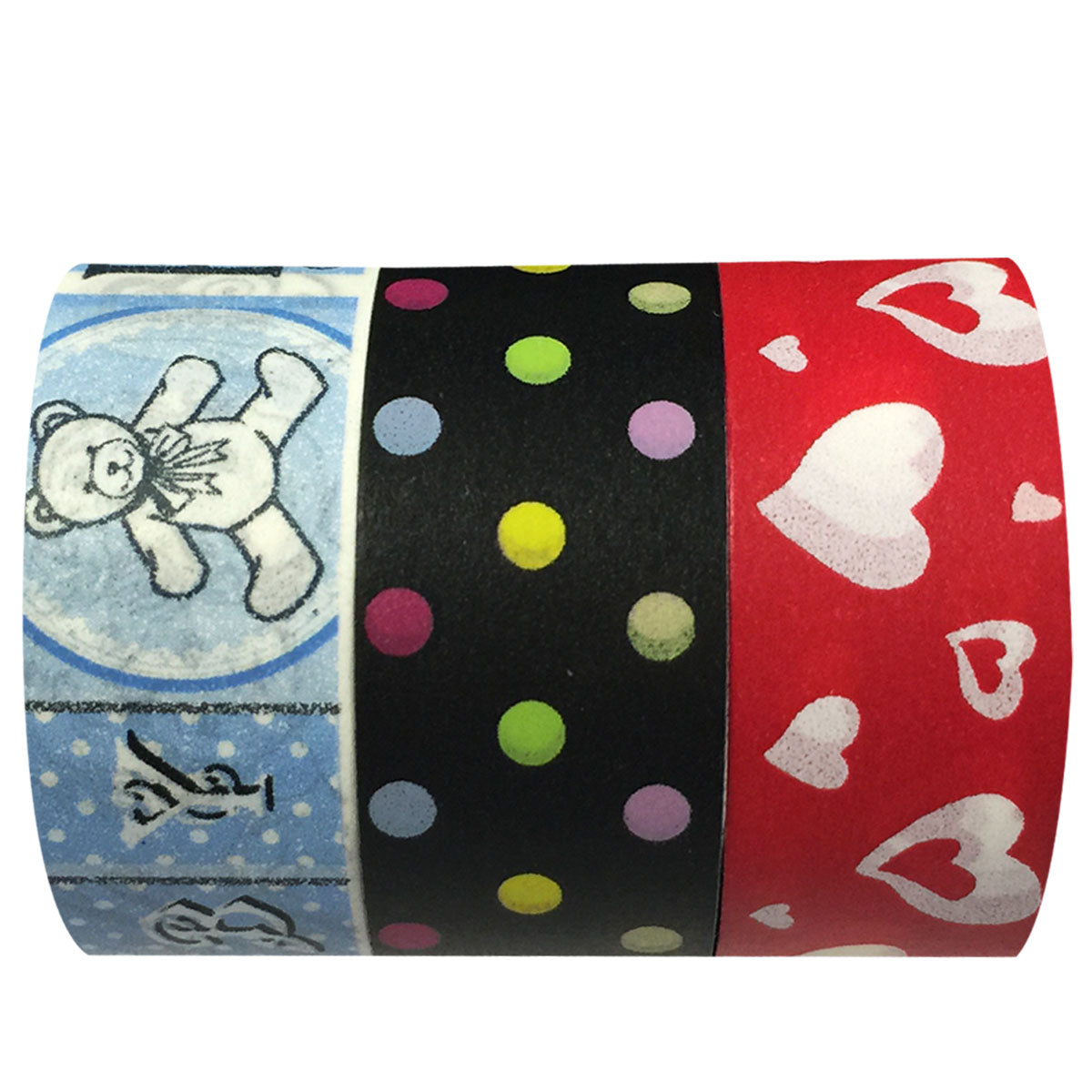 Wrapables Adorable Washi Masking Tape (Set of 3)