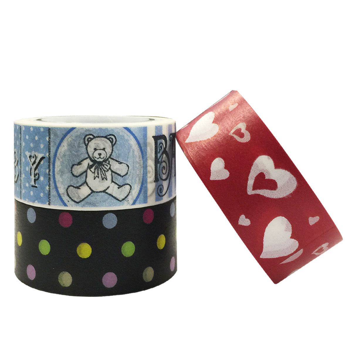 Wrapables Adorable Washi Masking Tape (Set of 3)