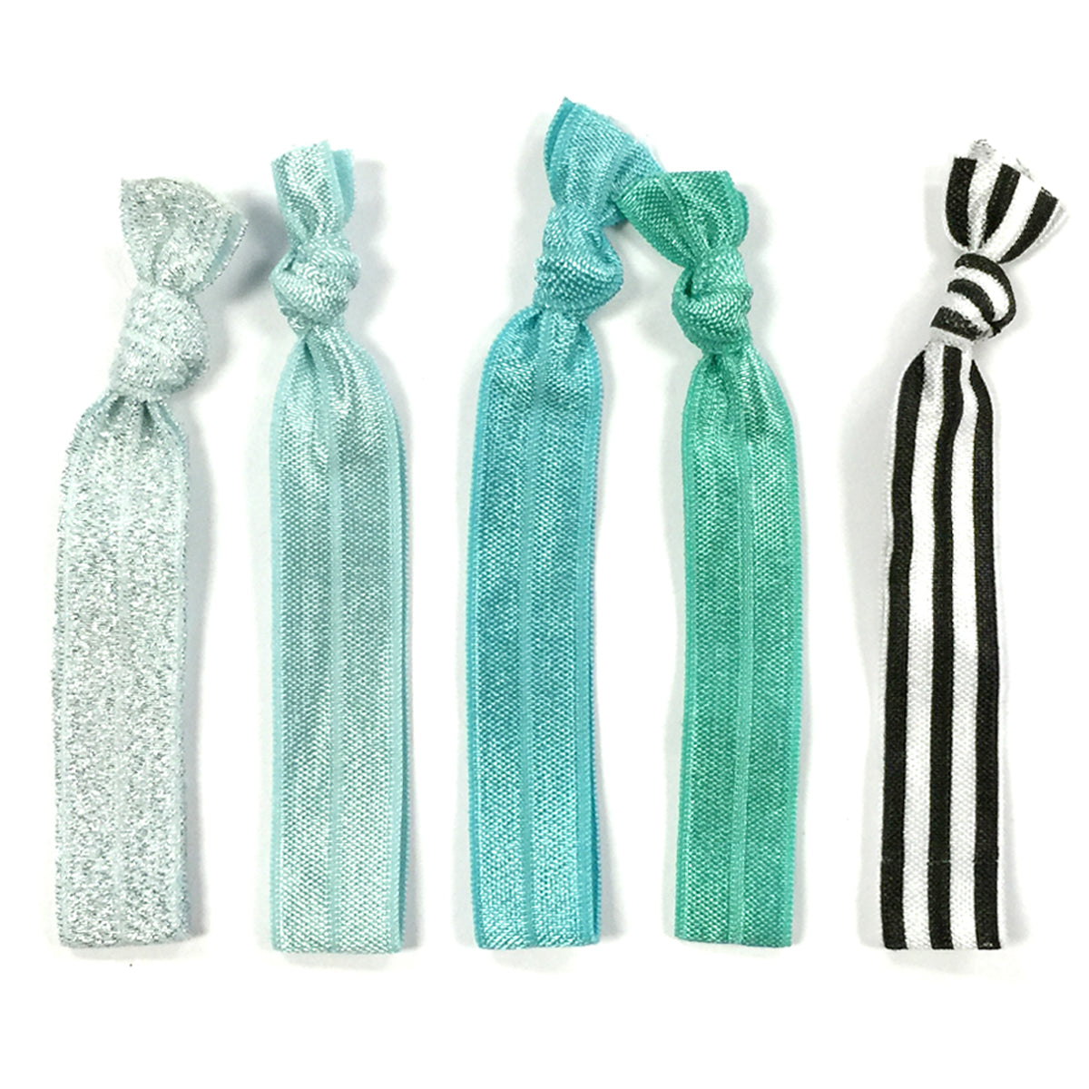 Wrapables Colorful Hair Ties Ponytail Holders (Set of 5)
