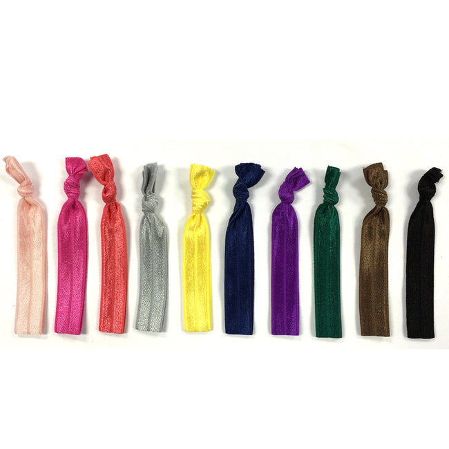 Wrapables 10 Pack Elastic Hair Ties Ponytail Holder