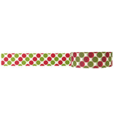 Wrapables Dotted Washi Masking Tape, Glo-Dots