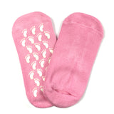Wrapables Women Ankle Length Non-Skid Gripper Socks (Set of 3), Lavender, Hot Pink, Mint