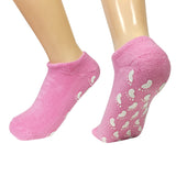 Wrapables Women Ankle Length Non-Skid Gripper Socks (Set of 3), Lavender, Hot Pink, Mint