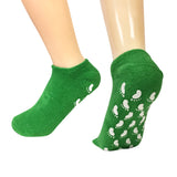 Wrapables Women Ankle Length Non-Skid Gripper Socks (Set of 3), Blue, Green, Black