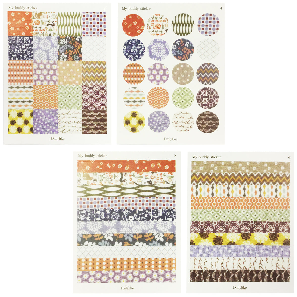 Wrapables Decorative Deco Pattern Sticker Set