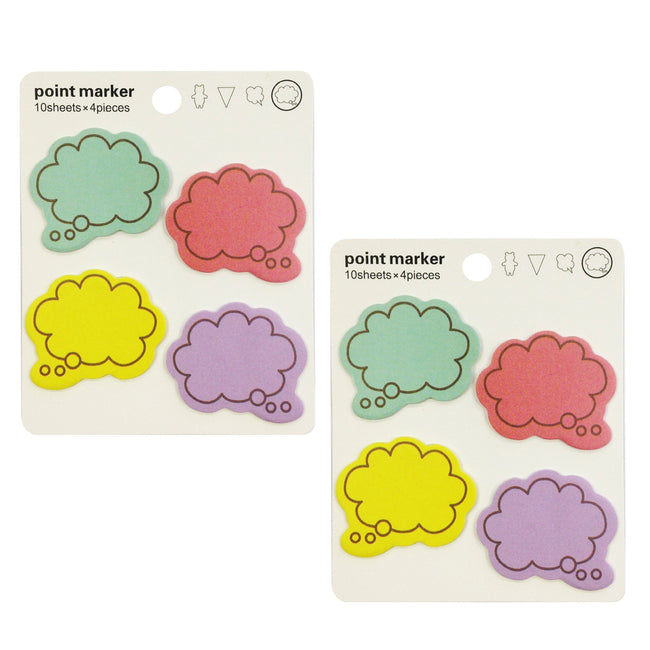 Wrapables Colorful Thinking Bubble Sticky Notes