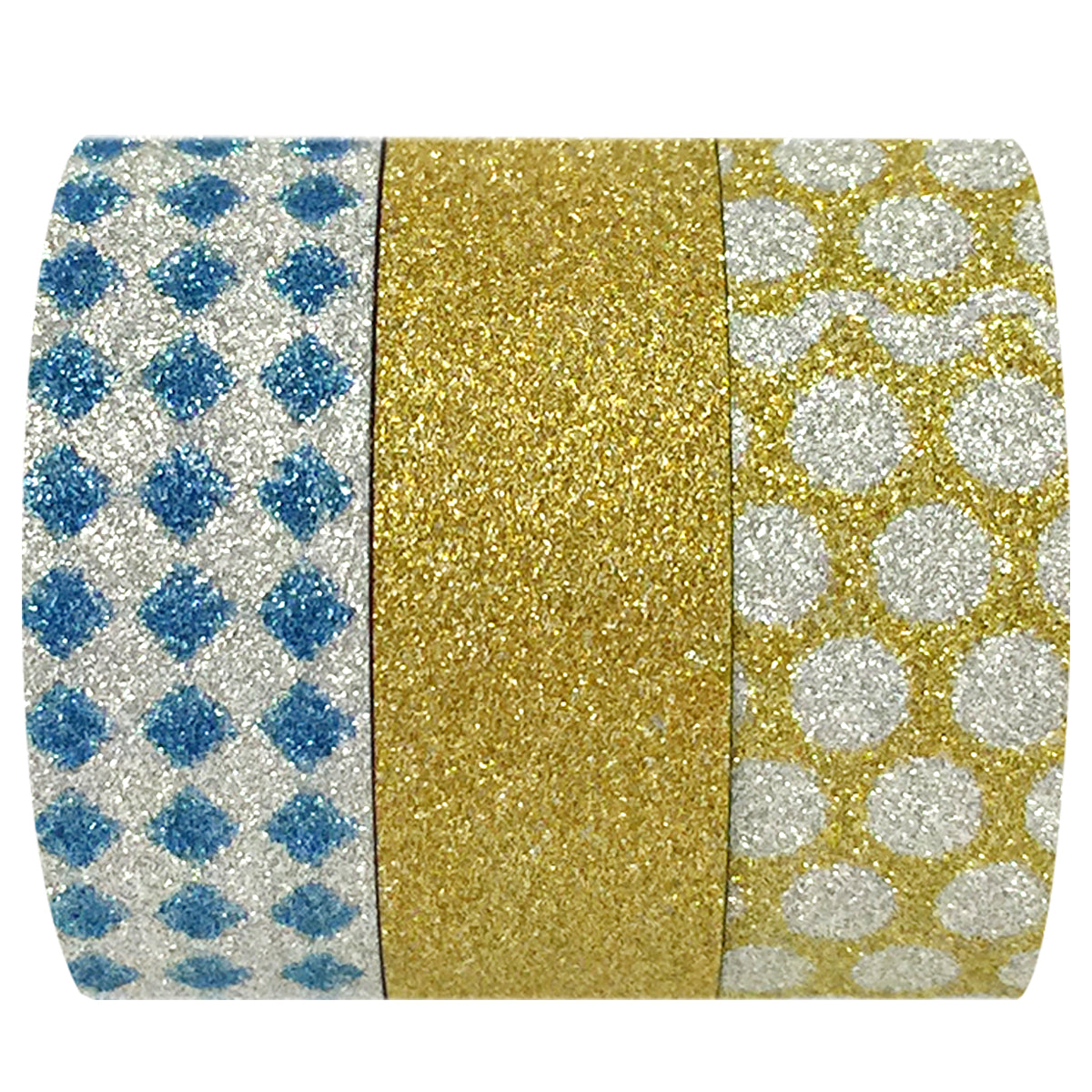 Wrapables Dots and Checkers Washi Masking Tape (Set of 3)