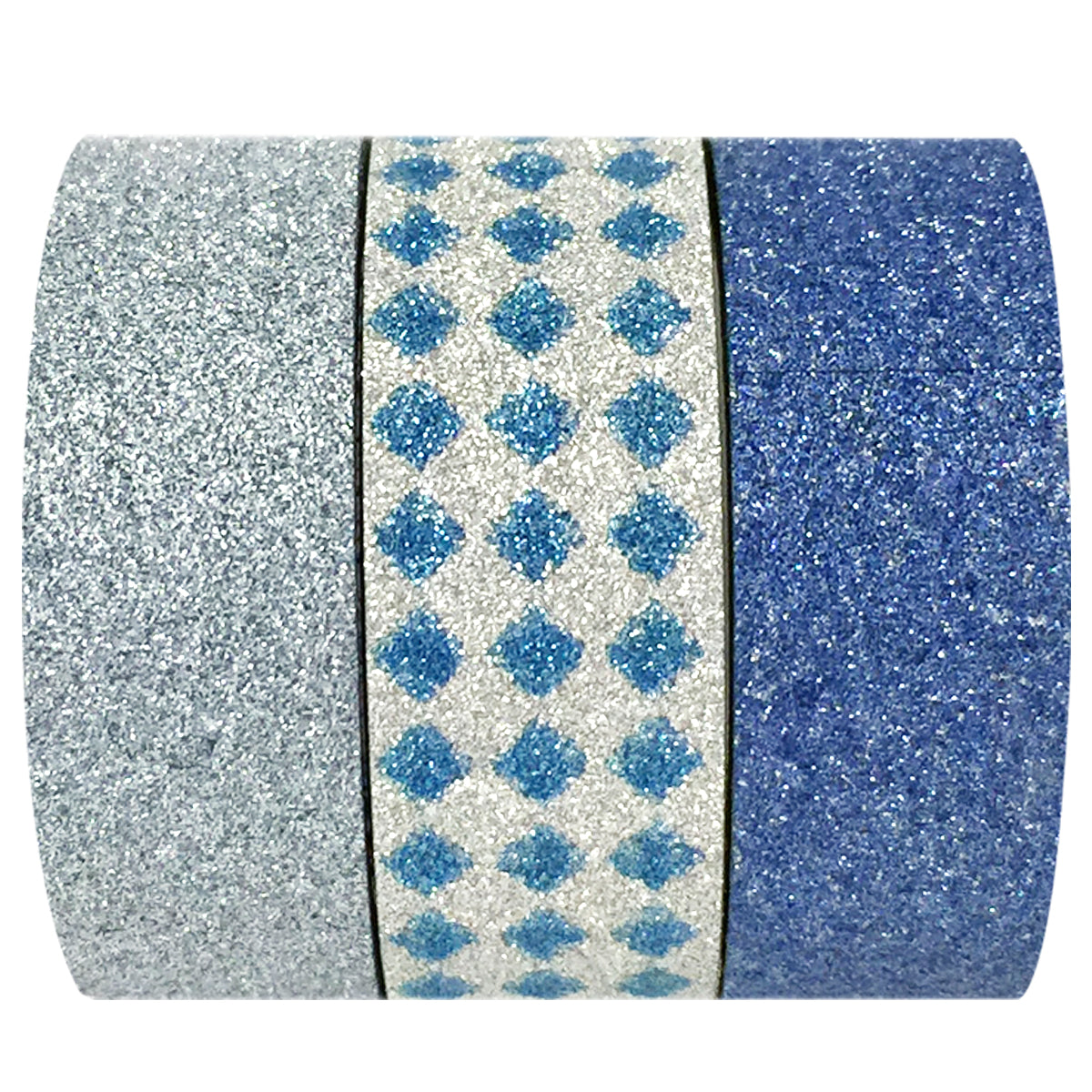 Wrapables Blue Ice Washi Masking Tape (Set of 3)