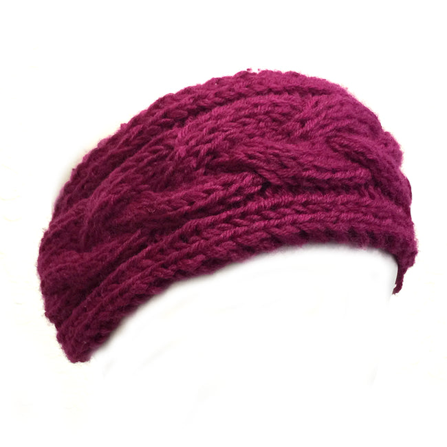 Wrapables Thick Cable Knit Headband for Teens and Girls