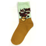 Wrapables Sunflower Floral Bouquet Crew Socks (Set of 2)