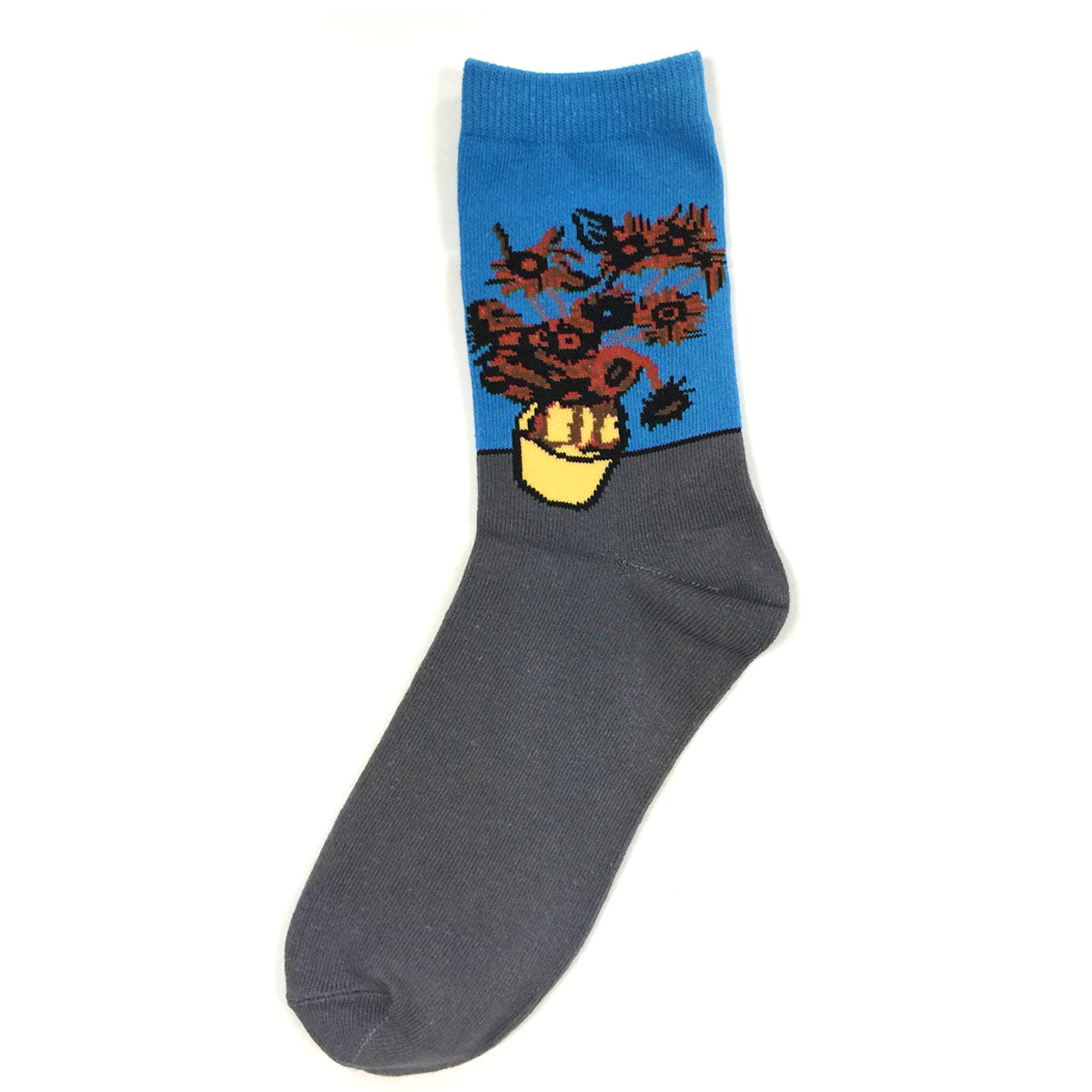 Wrapables Sunflower Floral Bouquet Crew Socks (Set of 2)