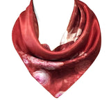 Wrapables 100% Charmeuse Silk Square Scarf Neckerchief