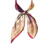 Wrapables 100% Charmeuse Silk Square Scarf Neckerchief