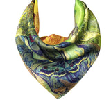 Wrapables 100% Charmeuse Silk Square Scarf Neckerchief