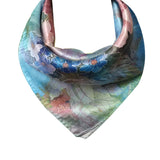 Wrapables 100% Charmeuse Silk Square Scarf Neckerchief