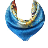 Wrapables 100% Charmeuse Silk Square Scarf Neckerchief