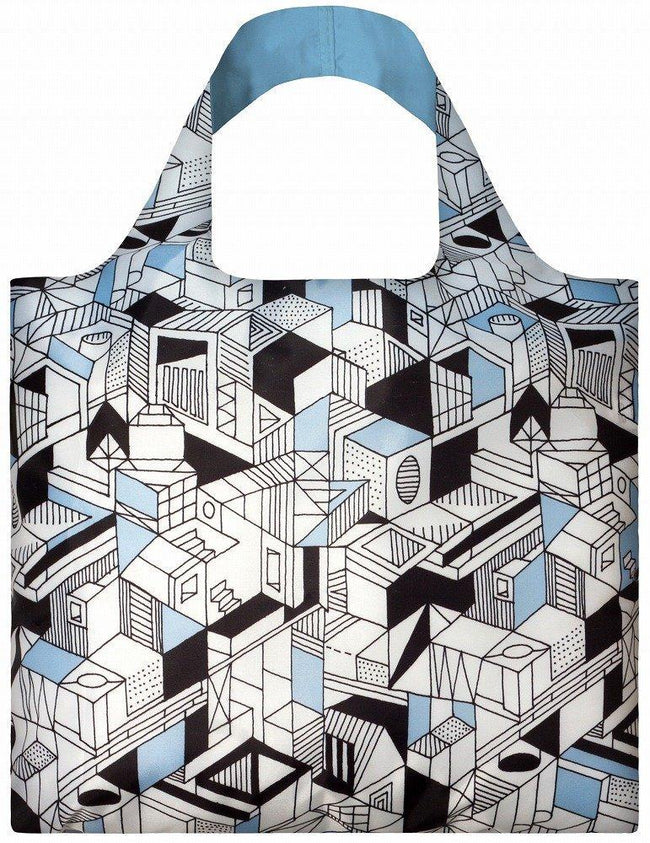 LOQI Pen Art City Reusable Shopping Bag