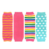 Wrapables Colorful Baby Leg Warmers Set of 4